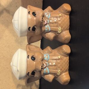 Vintage Twin Winton Baby Elephant Salt and Pepper Shakers California Pottery